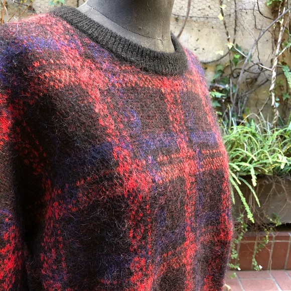 NWOT Current Elliott Plaid Wool Sweater - Picture 5 of 5